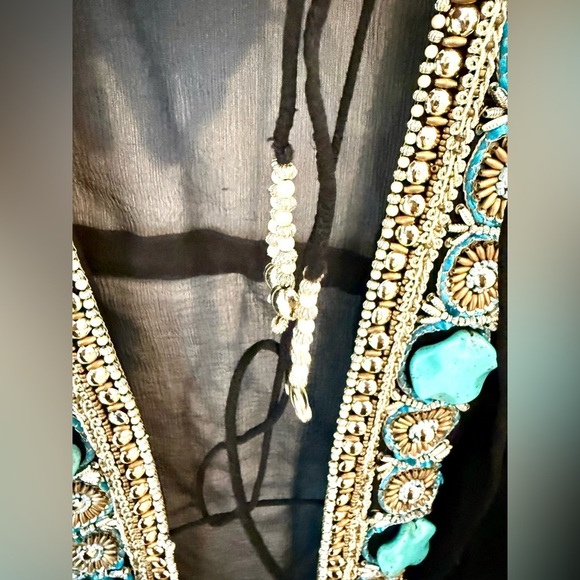 Beloved Star Swim Cover Up Beaded black  Small - Picture 4 of 7